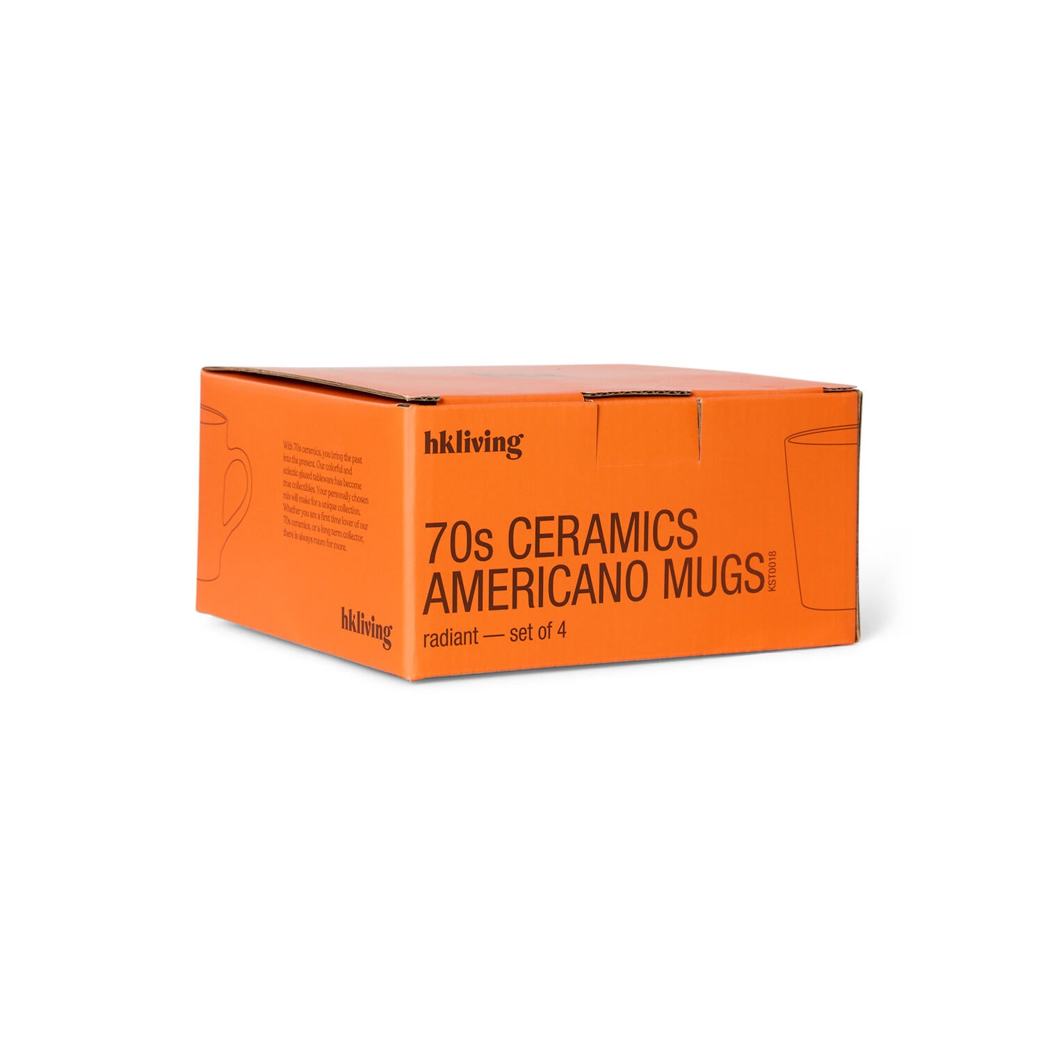 70s Ceramics americanokopper, Radiant - 4 stk